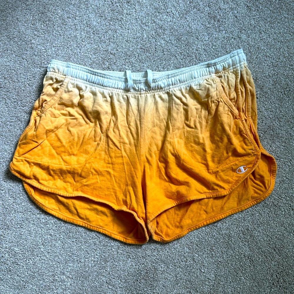 Ombré Champion athletic shorts, gently worn (mostly to sleep!)